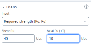 Loads: required strength