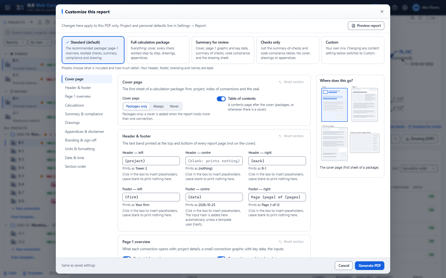 Customize this report